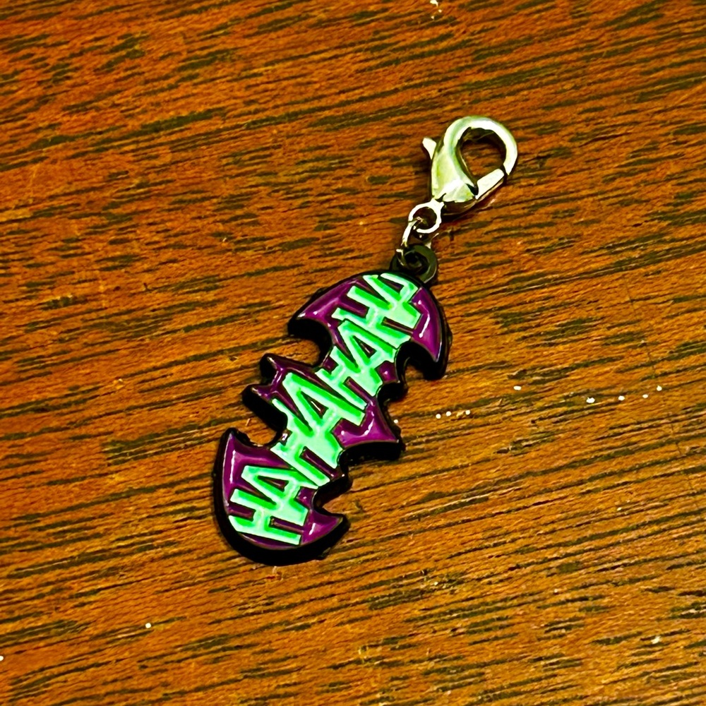 Joker Batman Logo Enamel Charm